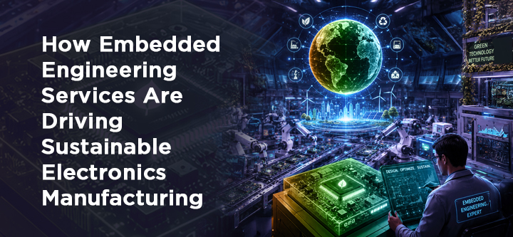 A Blog Banner On How Embedded Engineering Services Are Driving Sustainable Electronics Manufacturing